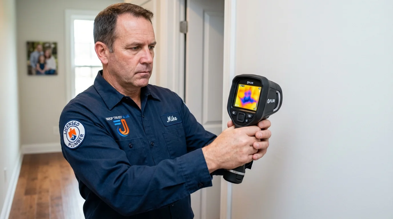Thermal imaging leak detection by Johns Plumbing LLC in Forest Hills